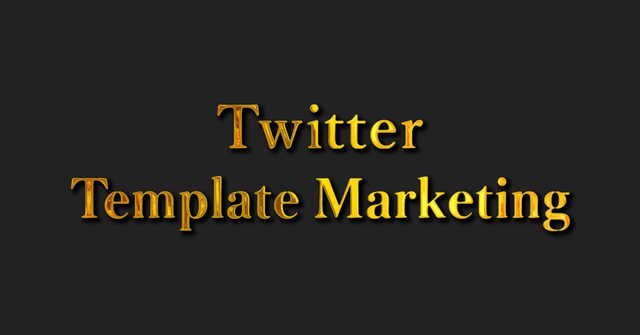 Twitter Template Marketing